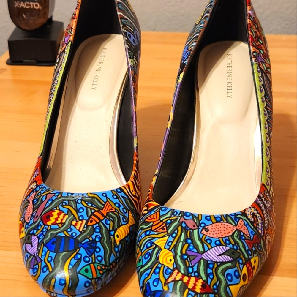 Custom Handpainted Wedges - Picture 5 of 11